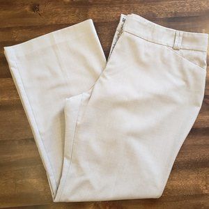 Van Heusen Tan Flared Slacks